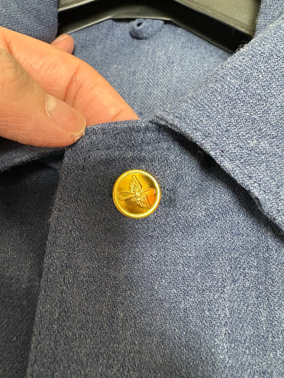 80‘s 소련 공군 보급 금장 블레이저 자켓(104) 상품이미지10