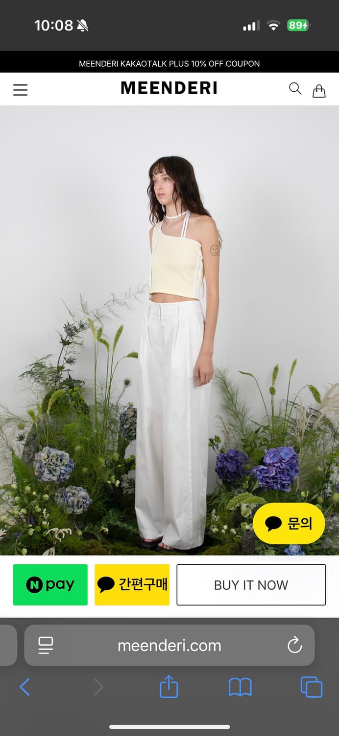 민더리 TRACK UNBALANCE SLEEVELESS TOP LEMON 상품이미지6