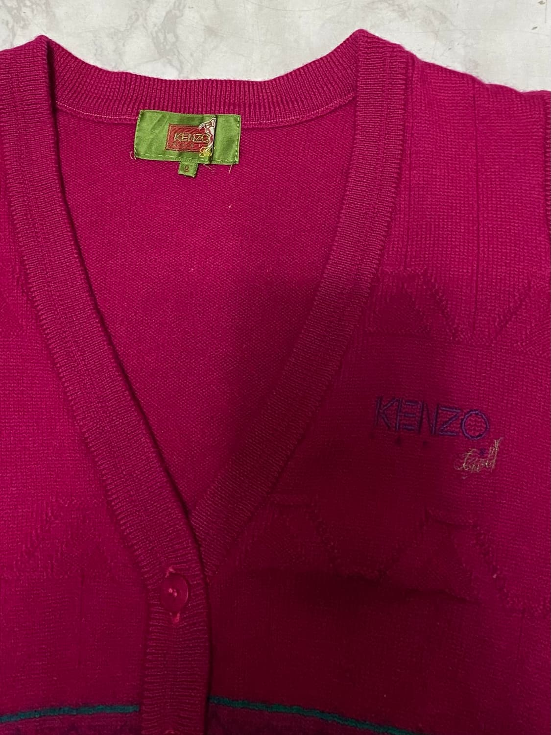 겐조 여성 울 니트 조끼 여성 95 사이즈 상품이미지2