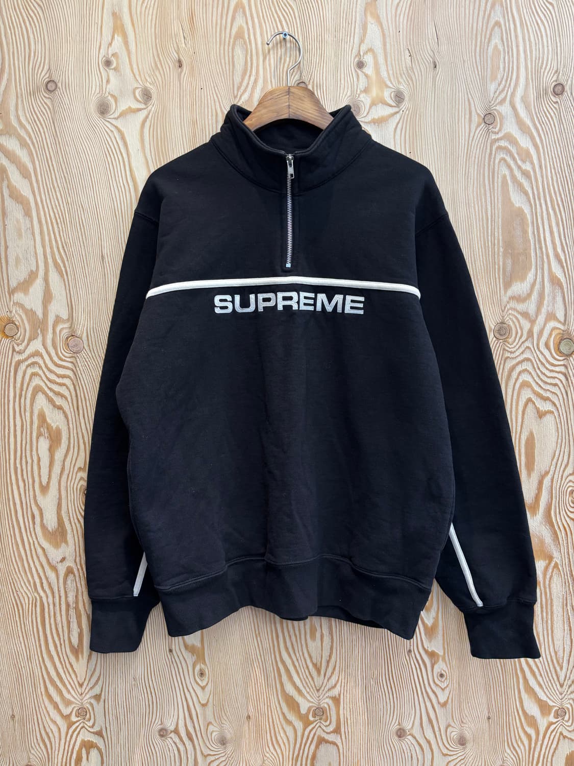 17fw 슈프림 투톤 하프 집업 스웻셔츠 상품이미지1