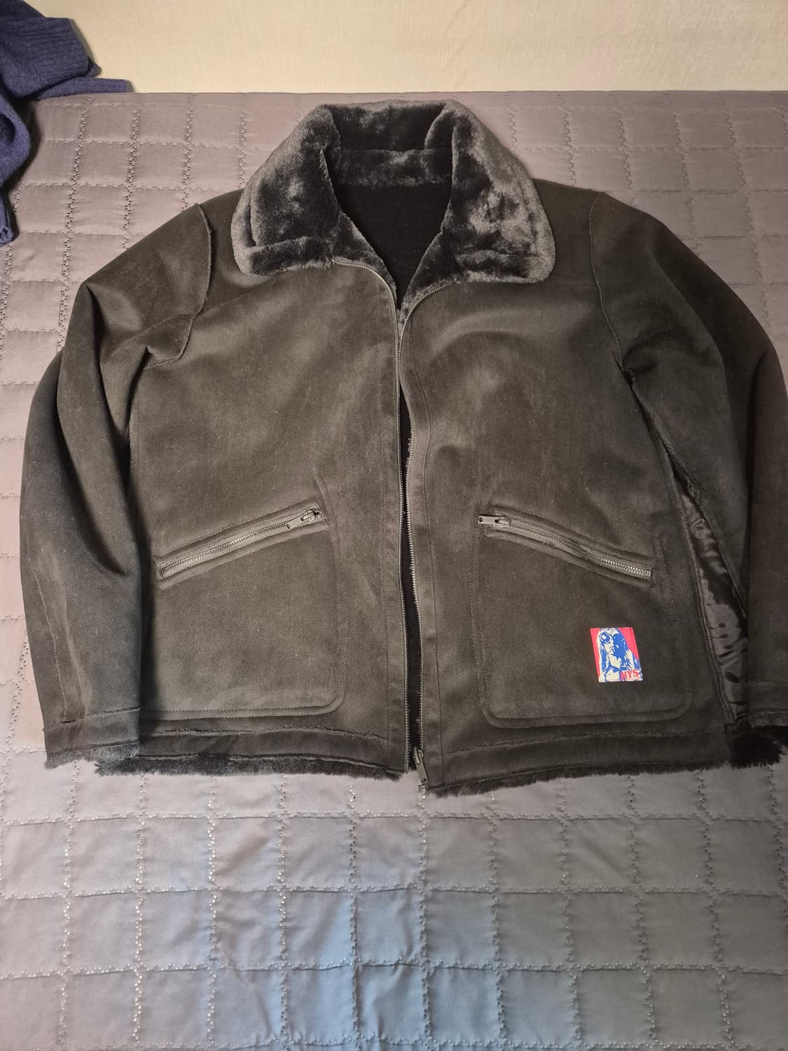 히스테릭글래머 리버시블 플리스 자켓 L 상품이미지5