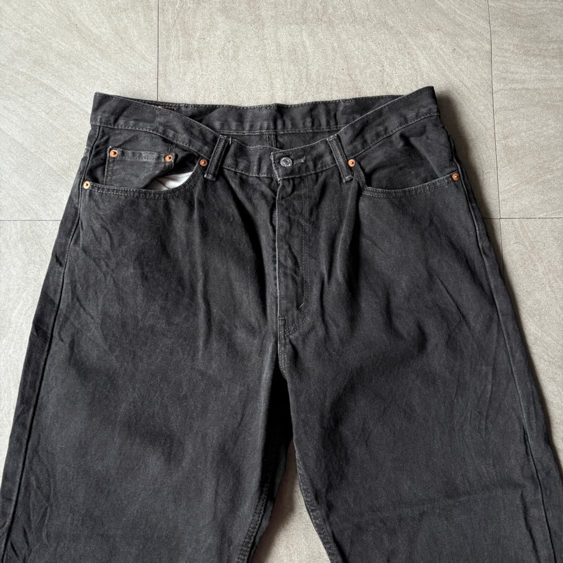 리바이스 정품 550 데님 블랙 팬츠 바지 상품이미지2