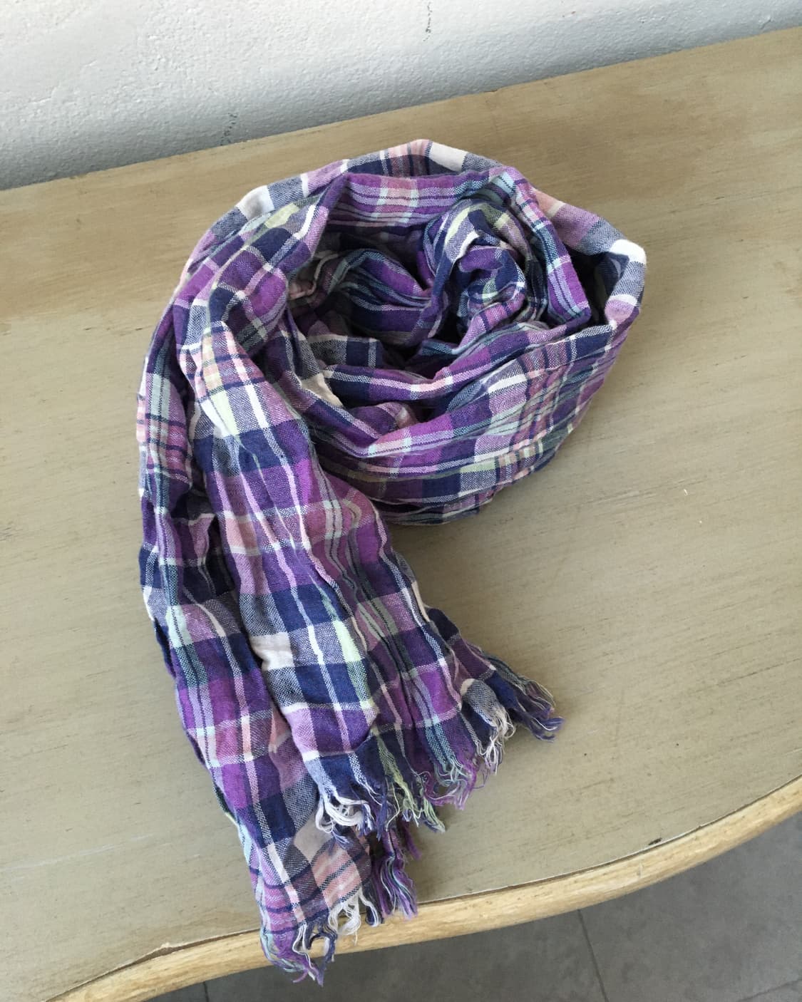  check pattern scarf 상품이미지1