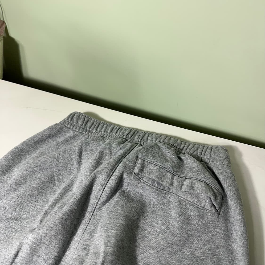 S 나이키 그레이 기본로고 밴딩 레귤러핏 코튼 트레이닝팬츠 상품이미지6