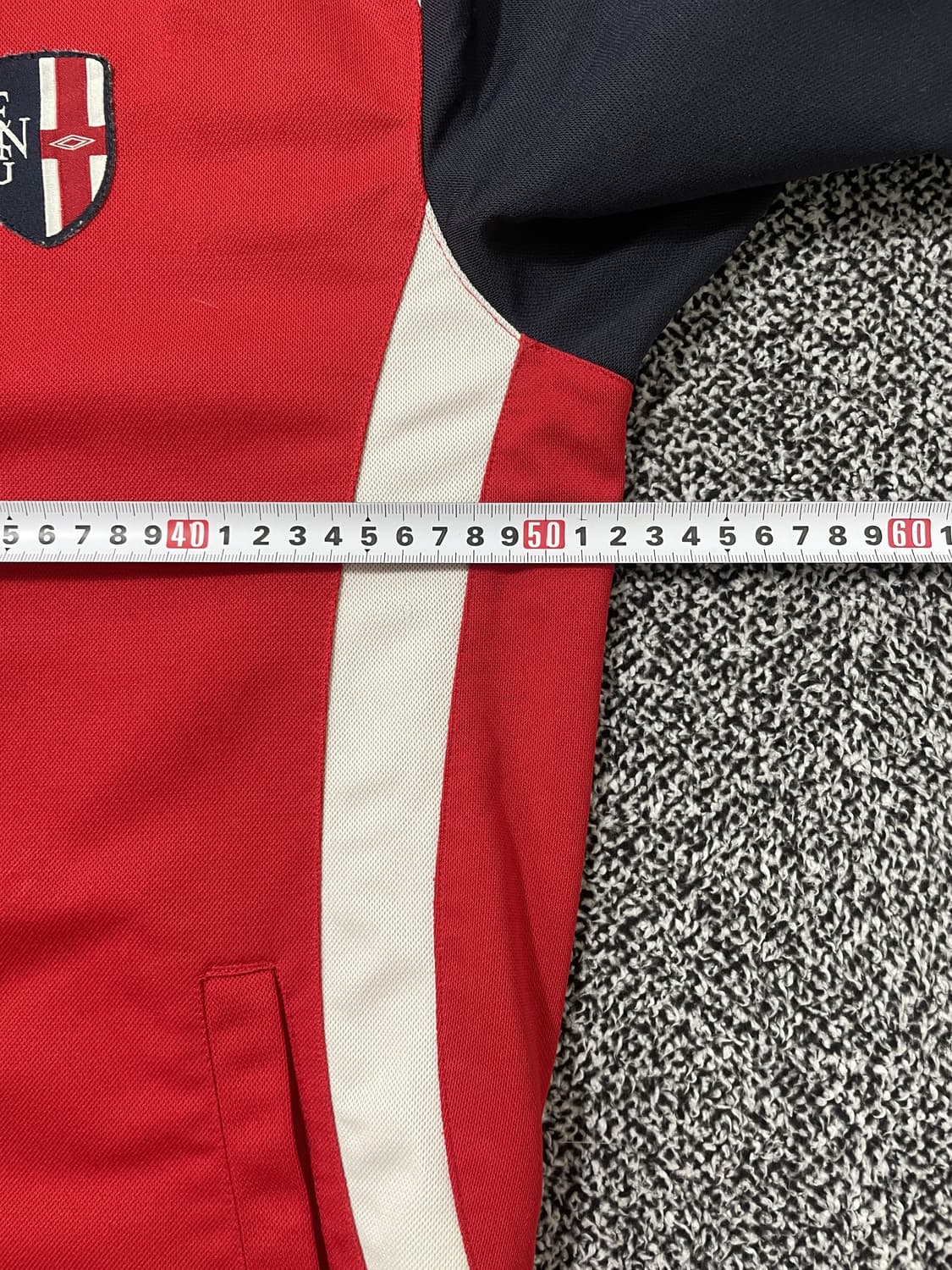 빈티지9. 엄브로 잉글랜드 축구 대표팀 레드 네이비 배색 져지 트랙탑 상품이미지5