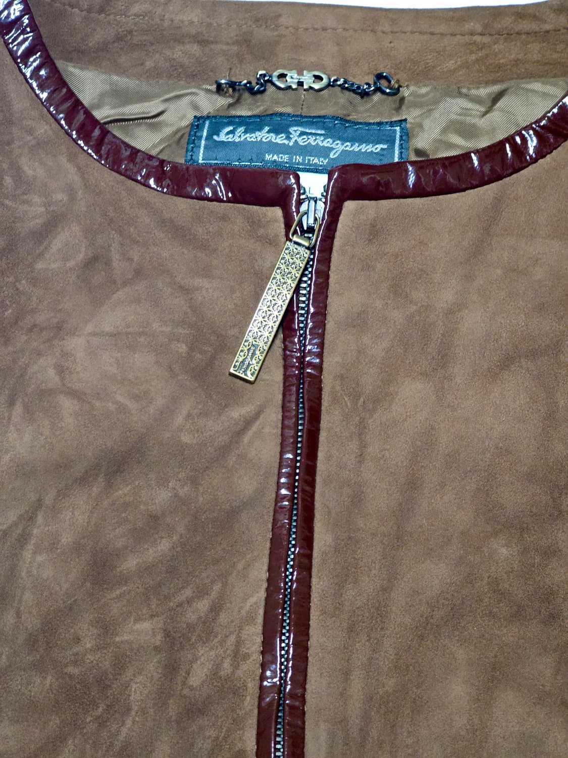 Ferragamo Real Leather Jacket – 이태리 여성용  상품이미지3