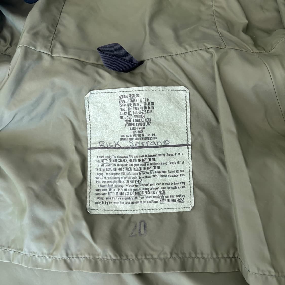 80‘s 우드랜드 카모 콜드웨더파카  상품이미지8