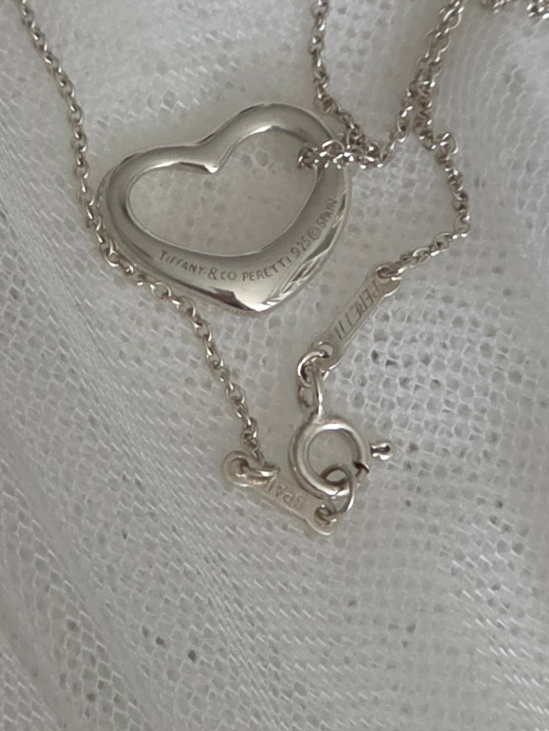 티파니앤코 엘사퍼레티  오픈하트 16mm 실버925 목걸이 상품이미지6