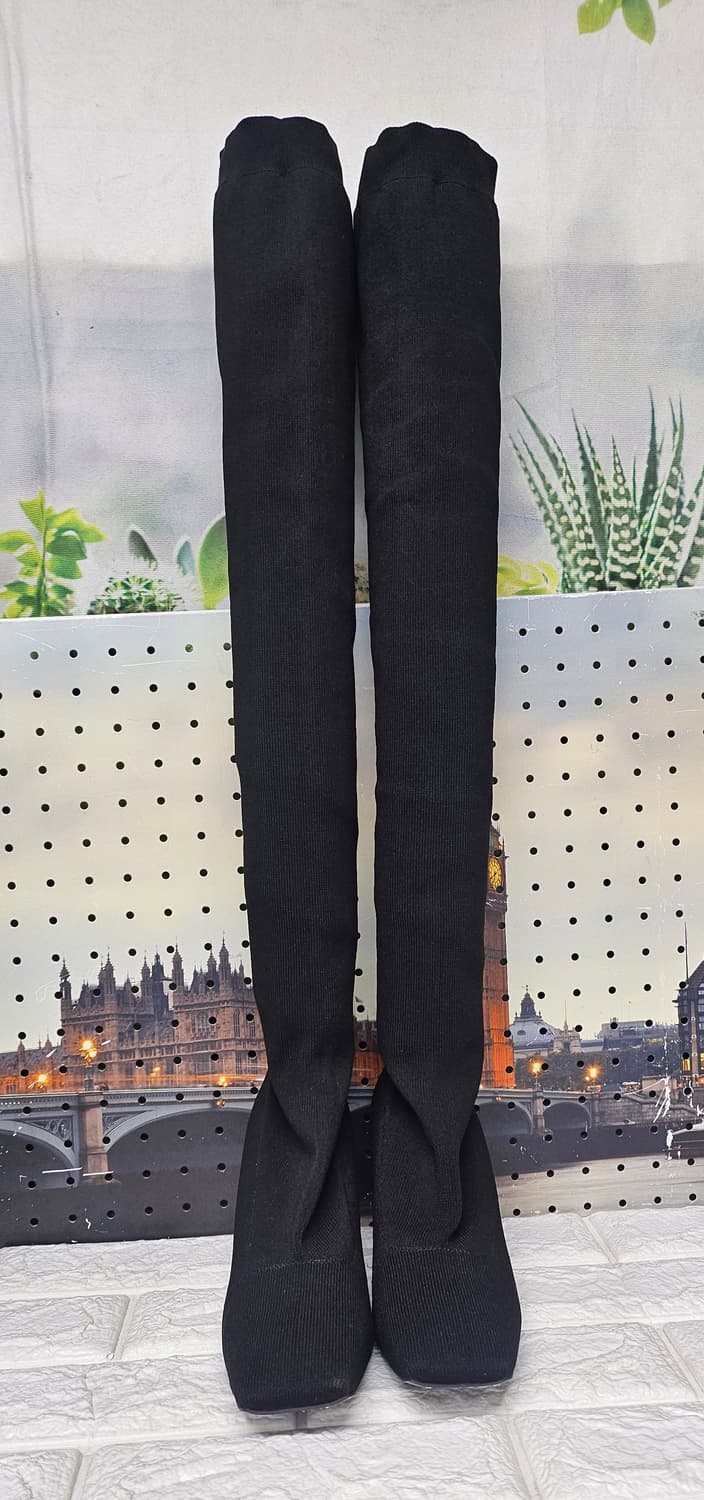 슈콤마보니 여성 니트 롱부츠 240 스판 삭스 타이즈 힐롱부츠 LB49 상품이미지1