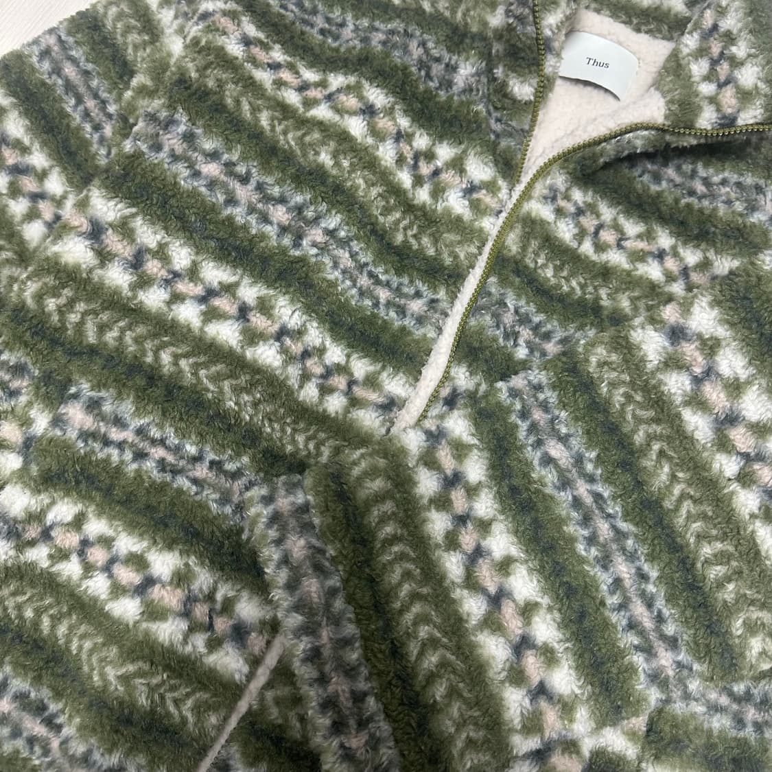 Thus 양털패턴노르딕 플리스 자켓 상품이미지2