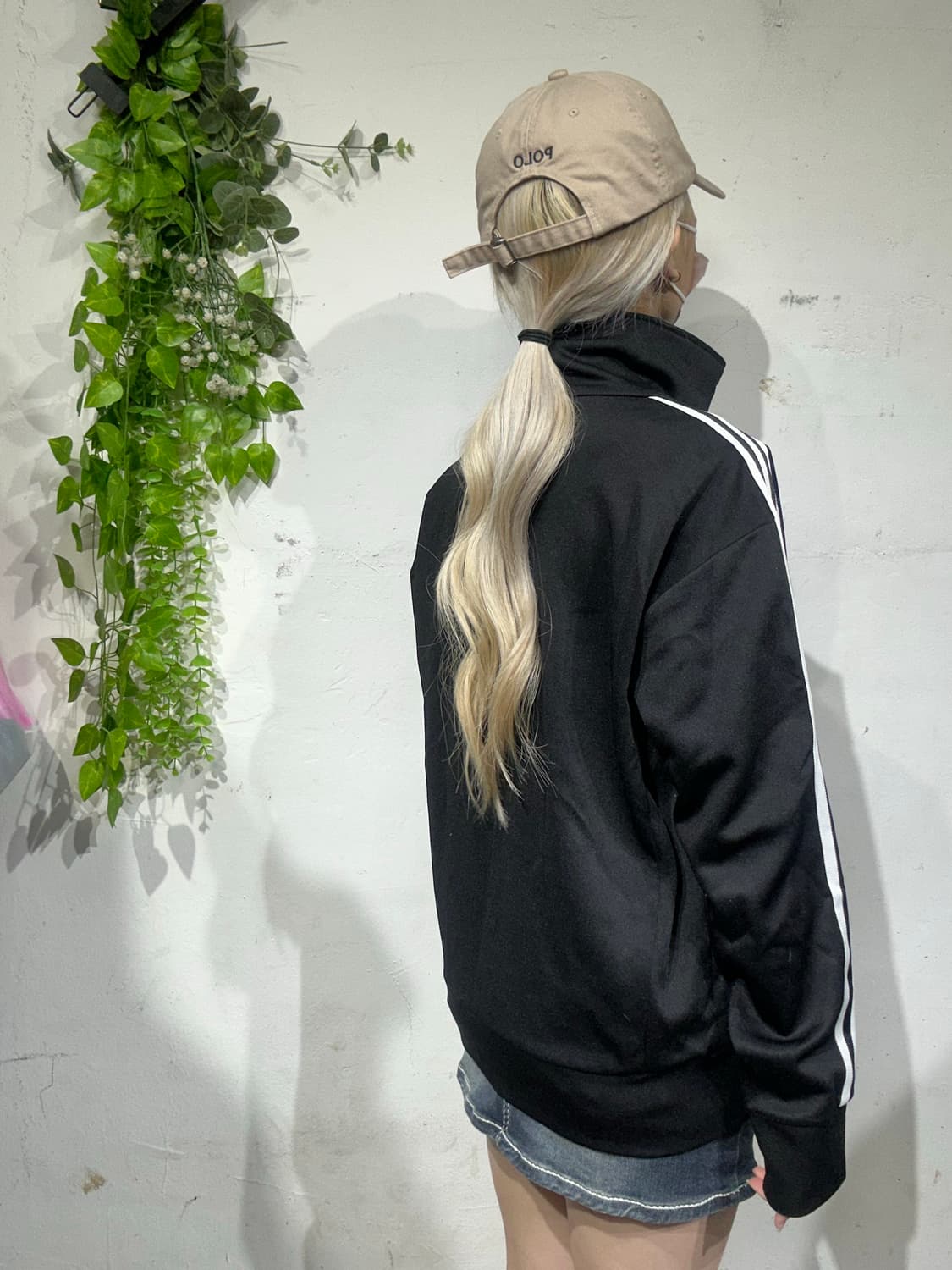 아디다스 블랙 화이트 삼선 트랙탑 져지 M 상품이미지3