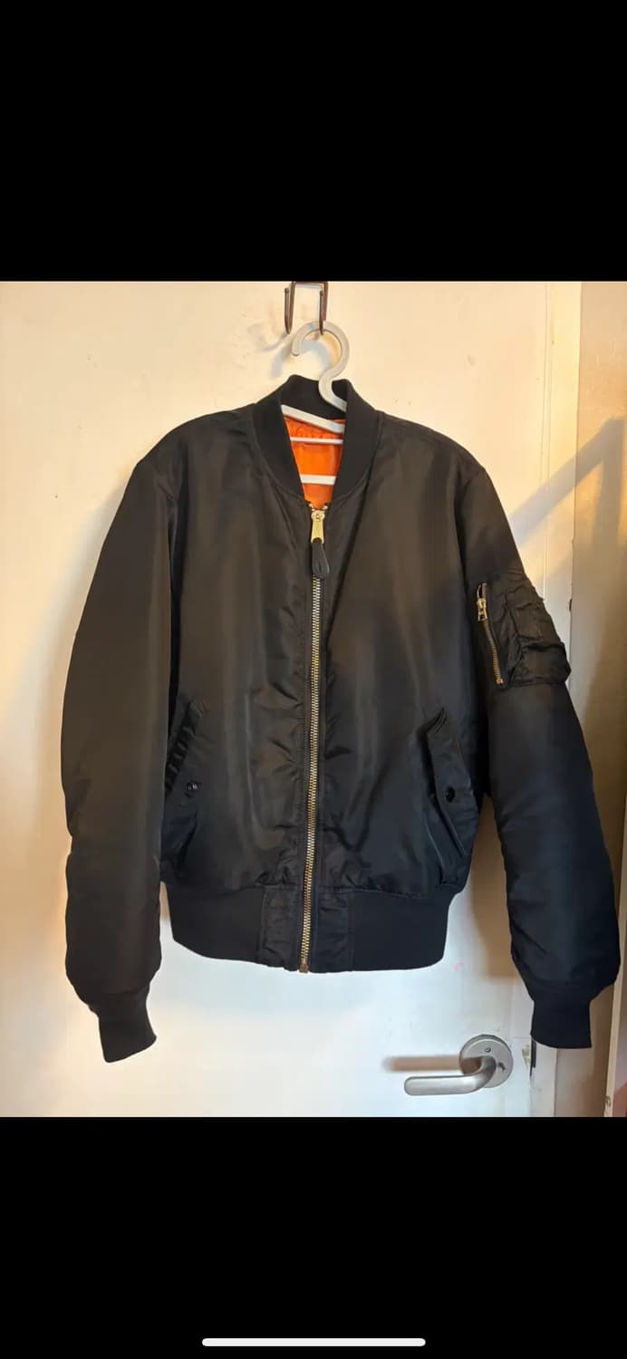 알파인더스트리 ma-1 블랙 S 상품이미지1