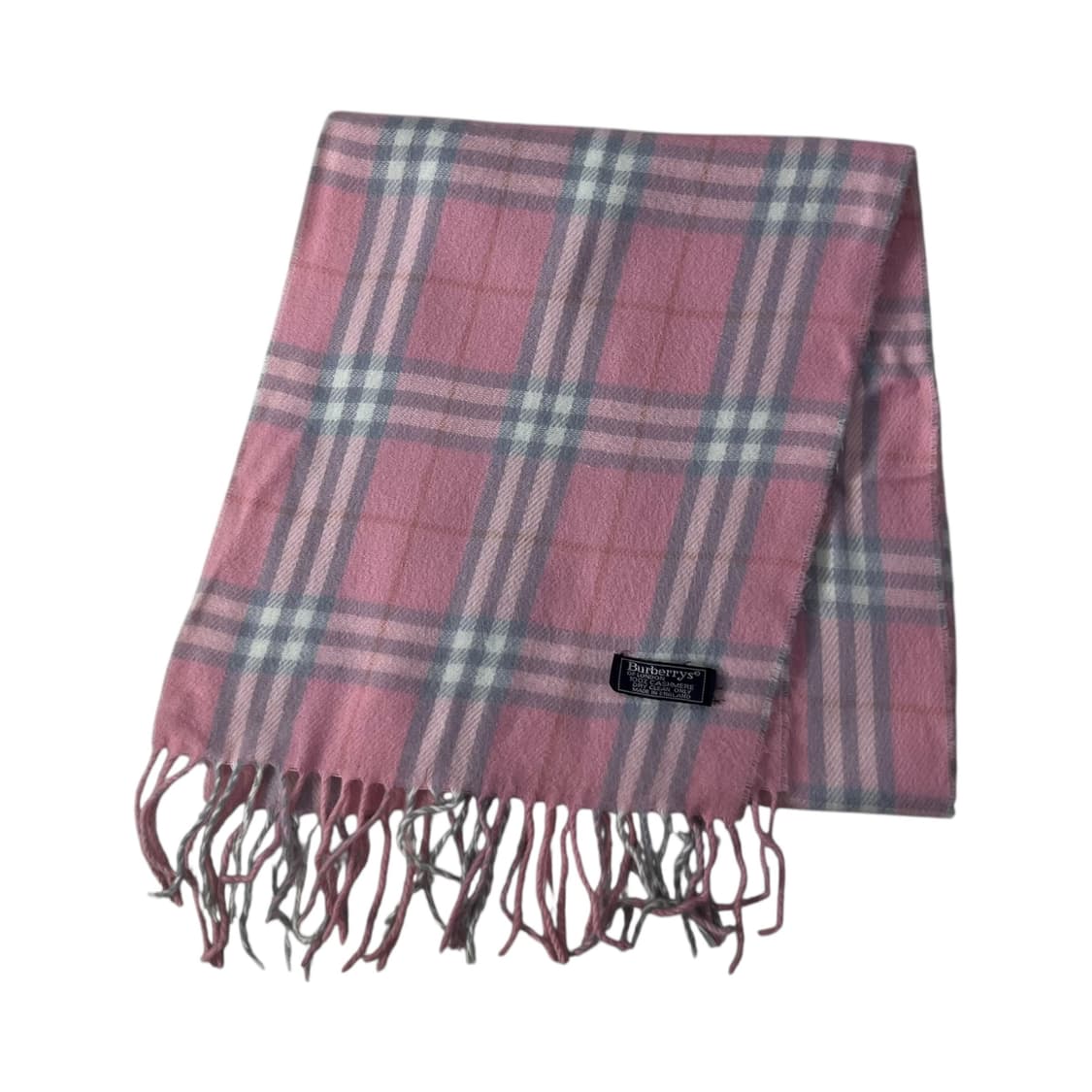 버버리 캐시미어 핑크 노바체크 머플러 상품이미지1