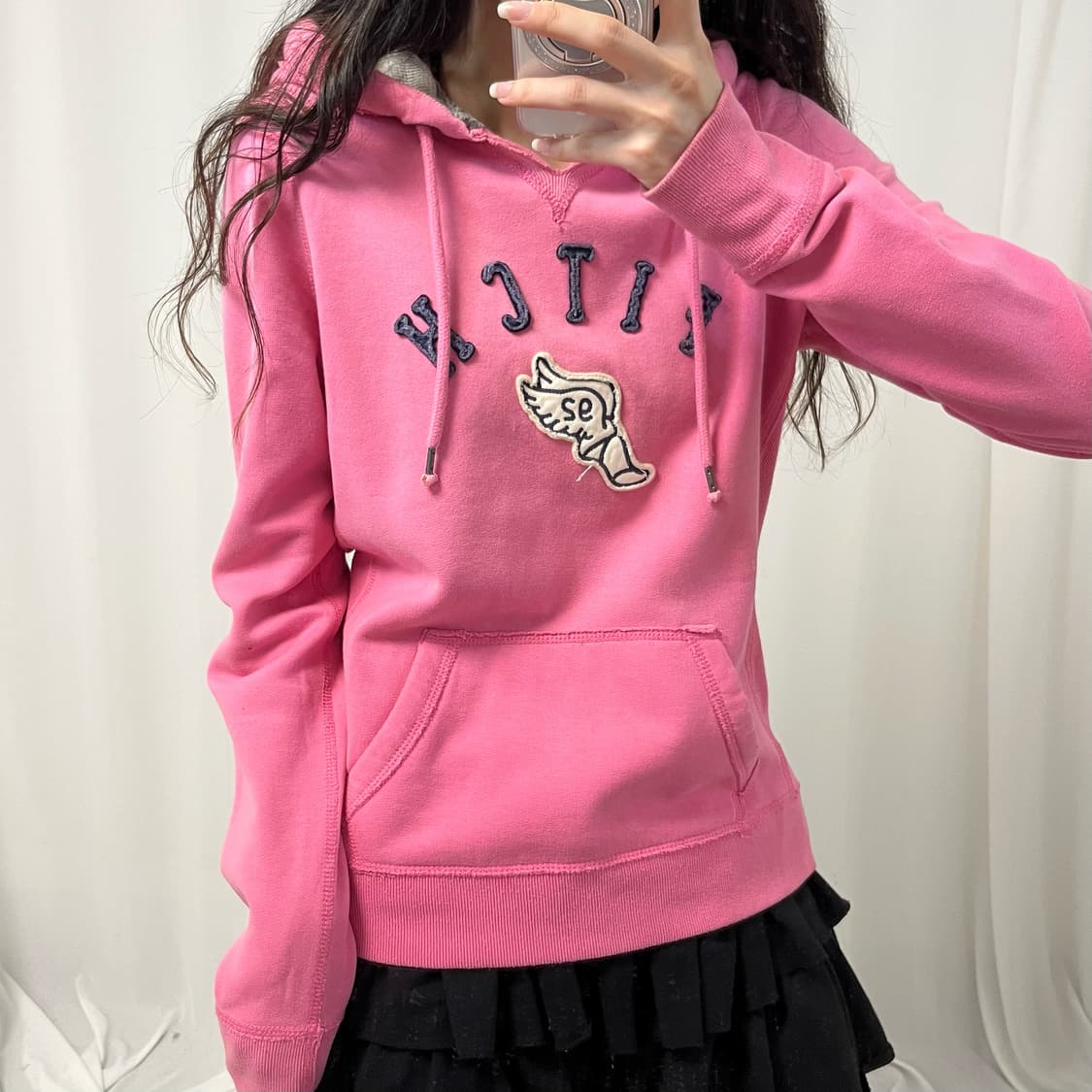 Abercrombie pink hoodie 상품이미지3