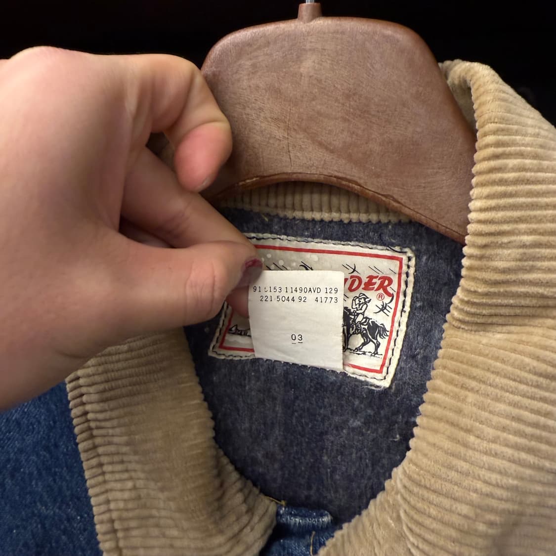 90s LEE 빈티지 리 101J 스톰 라이더 블랭킷 데님 자켓 N000 상품이미지6