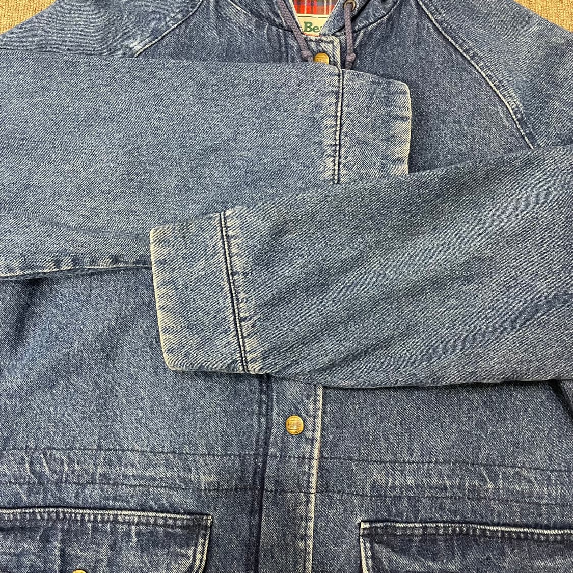 (S) 80s L.L.Bean 엘엘빈 데님 헌팅 자켓 상품이미지4