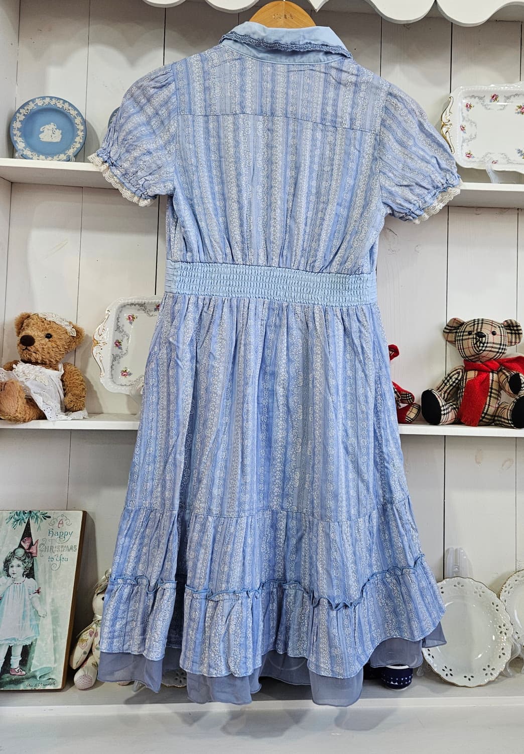 (Axes Femme) 레이스 스트라이프 원피스 상품이미지7