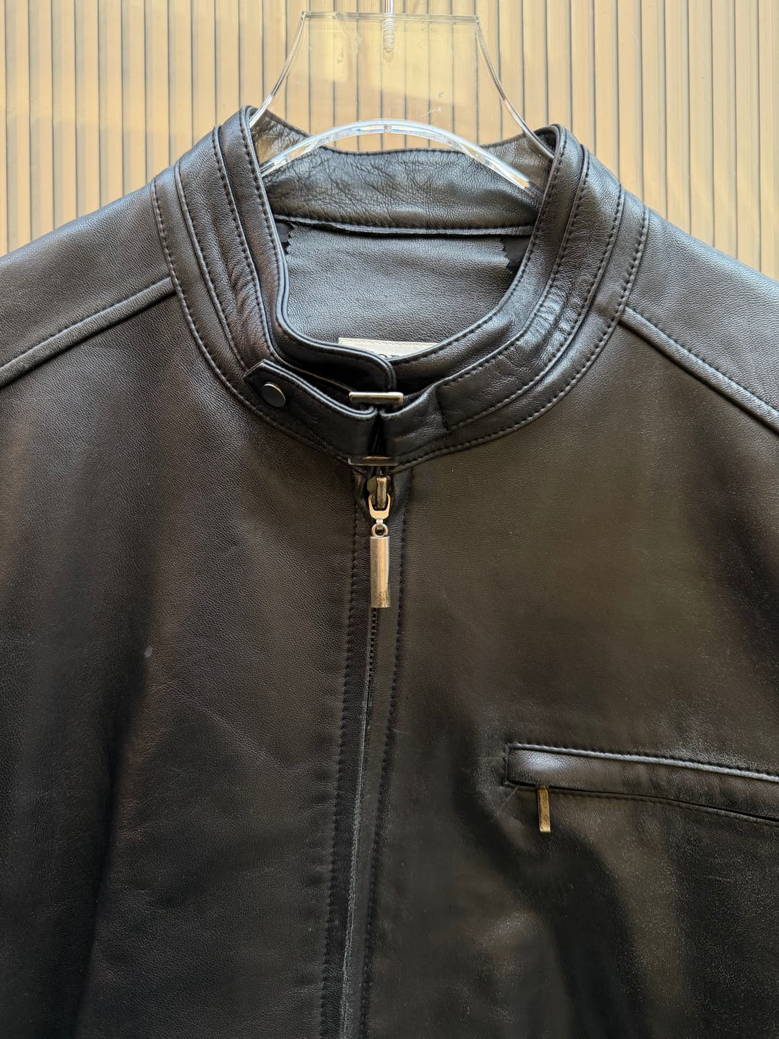 Vintage NOBLESS Leather Jacket  상품이미지5