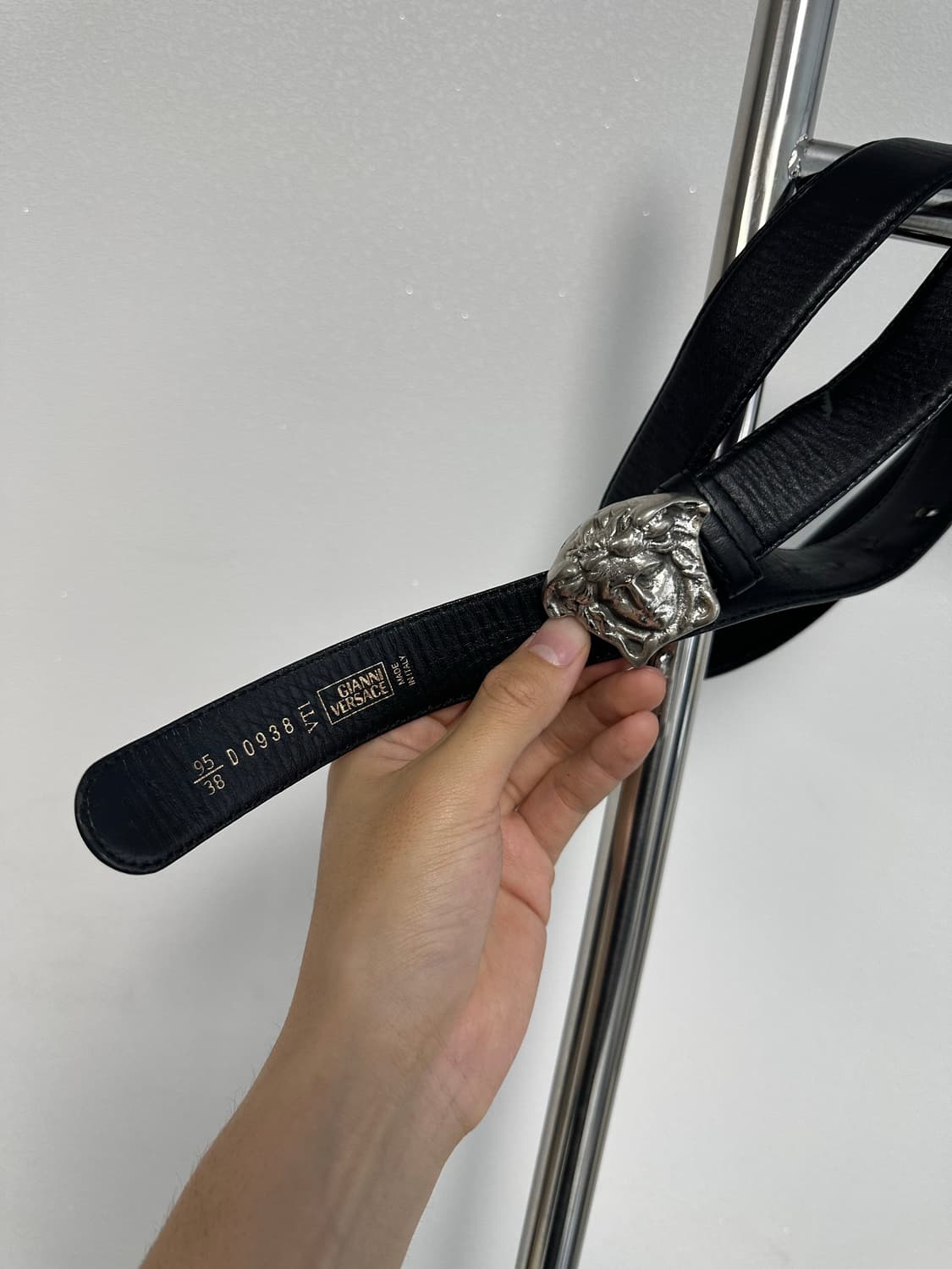 90s Gianni Versace Medusa Silver Belt 상품이미지3