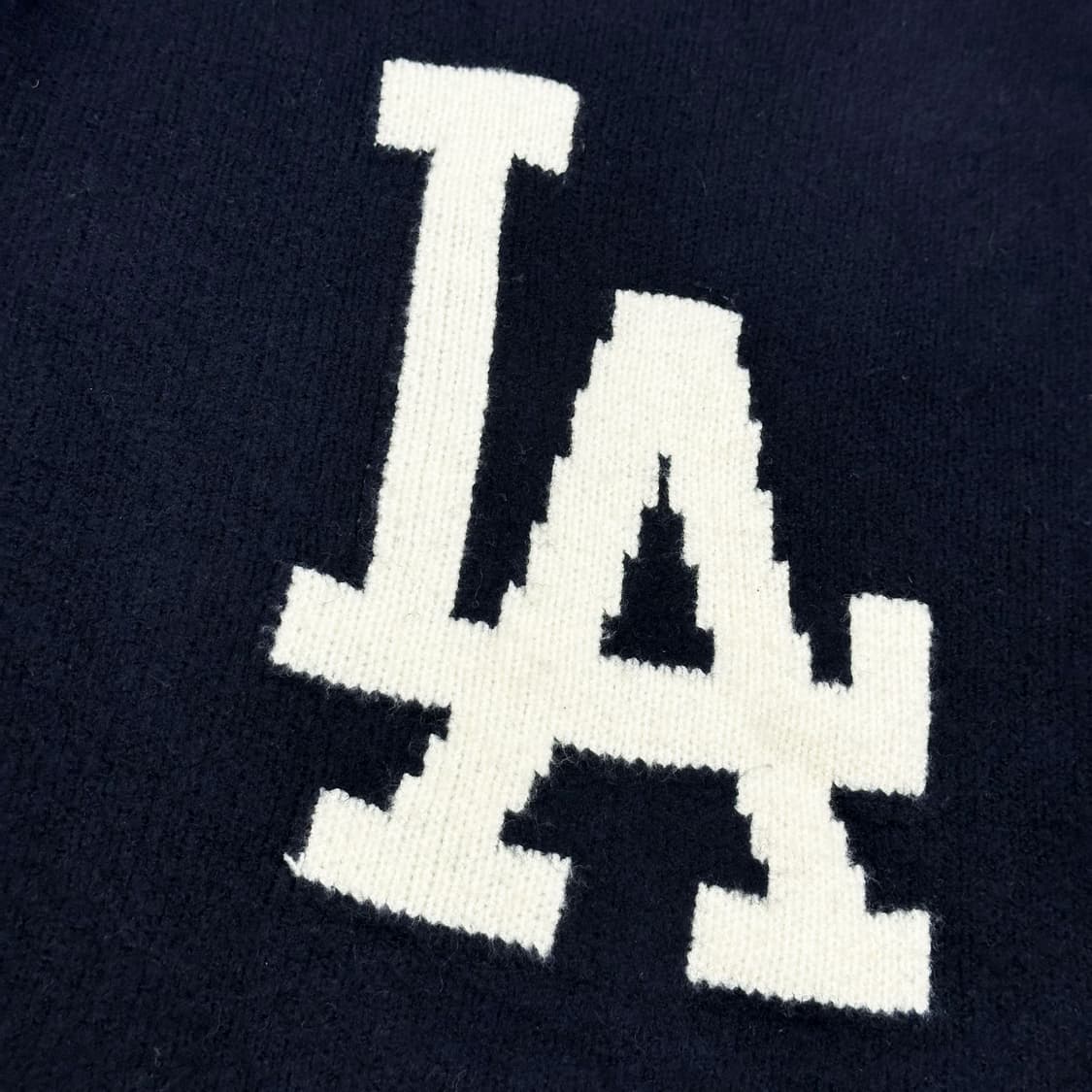 뉴에라 MLB LA다저스 빅로고 루즈핏 울 니트 네이비 2XL 상품이미지3