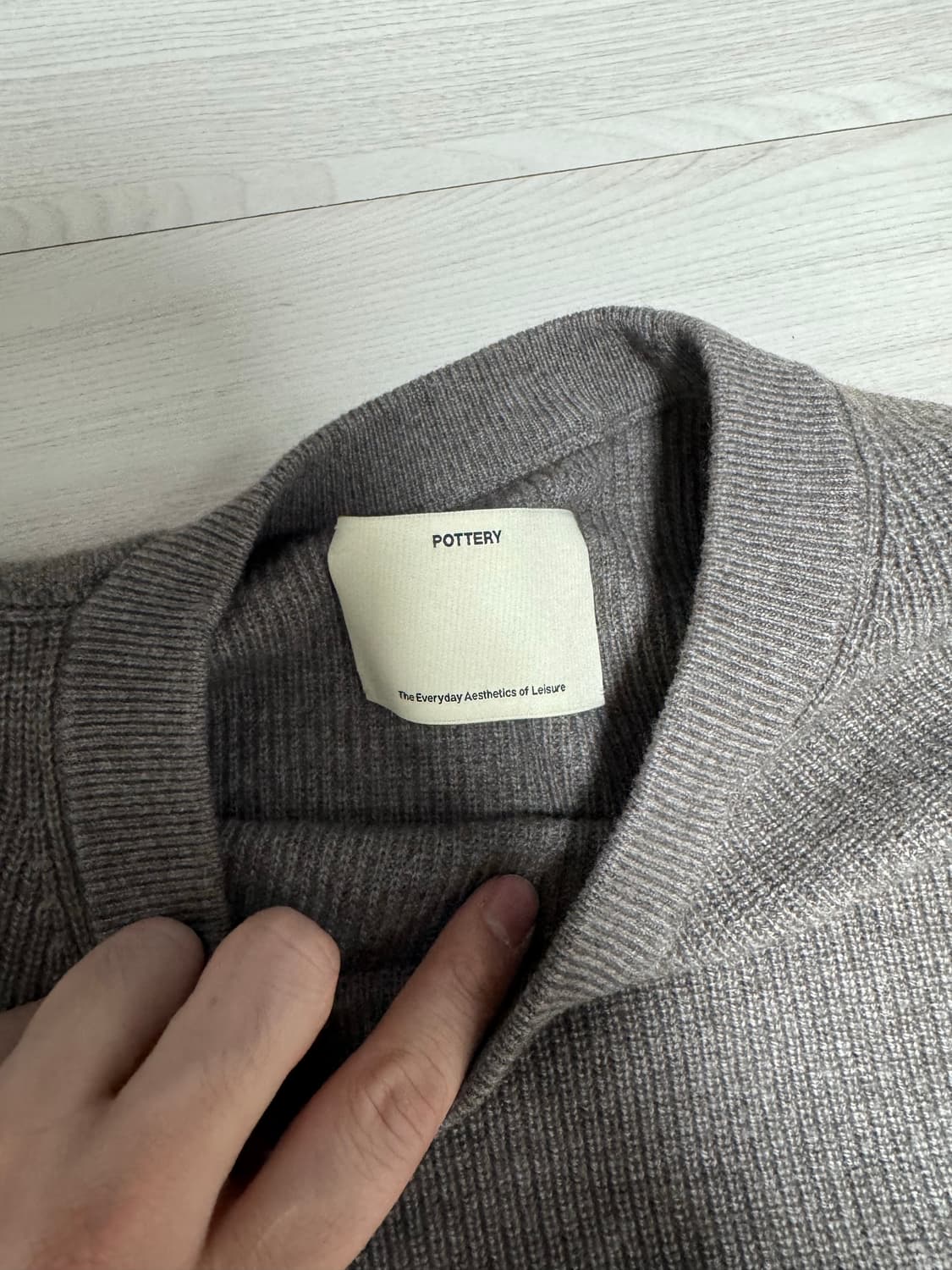 포터리 베이비 캐시미어 컴포트 크루넥 니트 토바코 3사이즈 상품이미지4