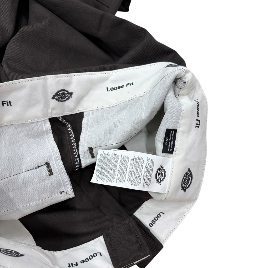 디키즈 루즈핏 더블니 워크팬츠 바지 다크 브라운 32X32 상품이미지5