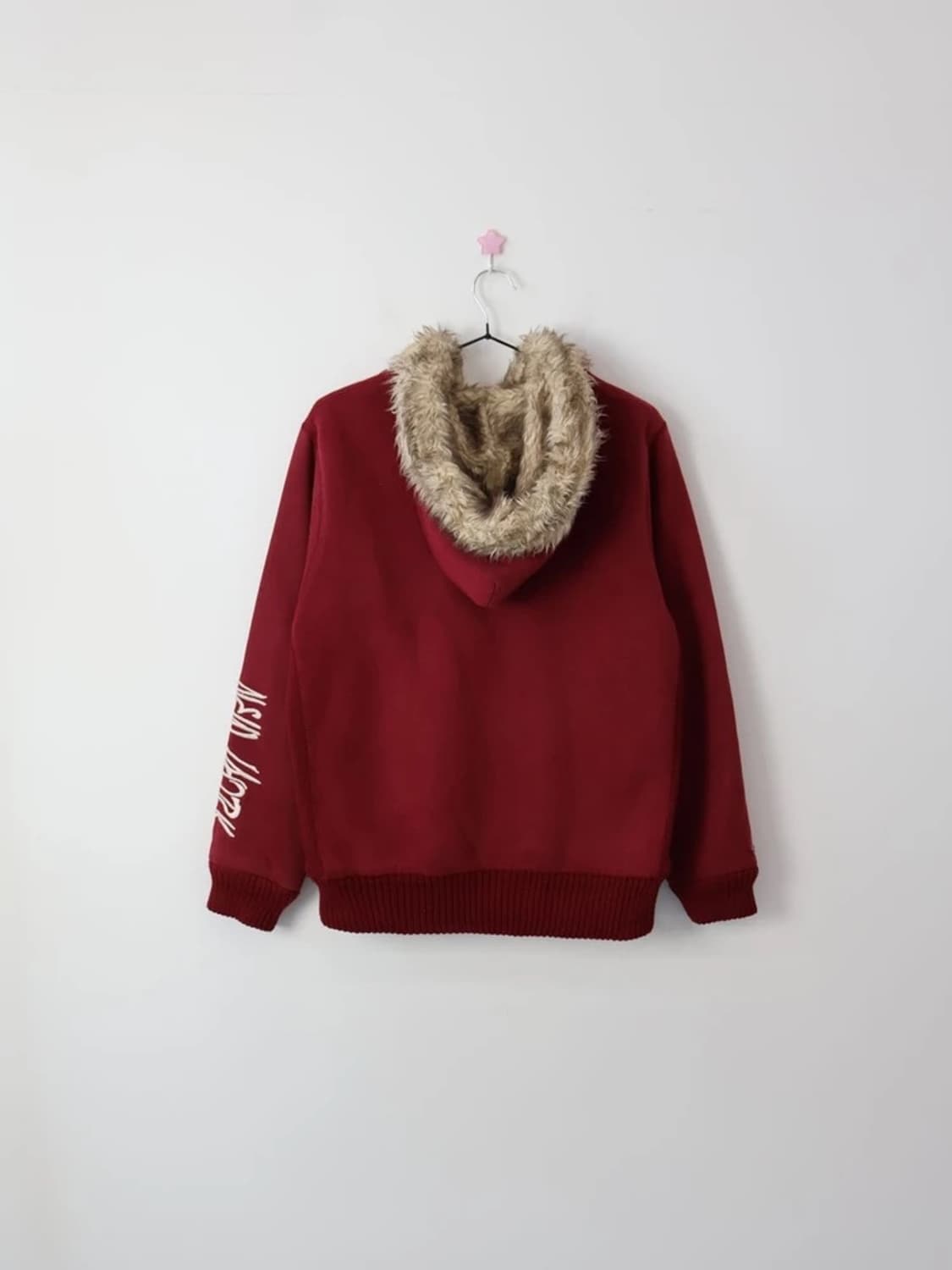 Abercrombie Wolf Logo Fur Lined Hoodie 상품이미지5