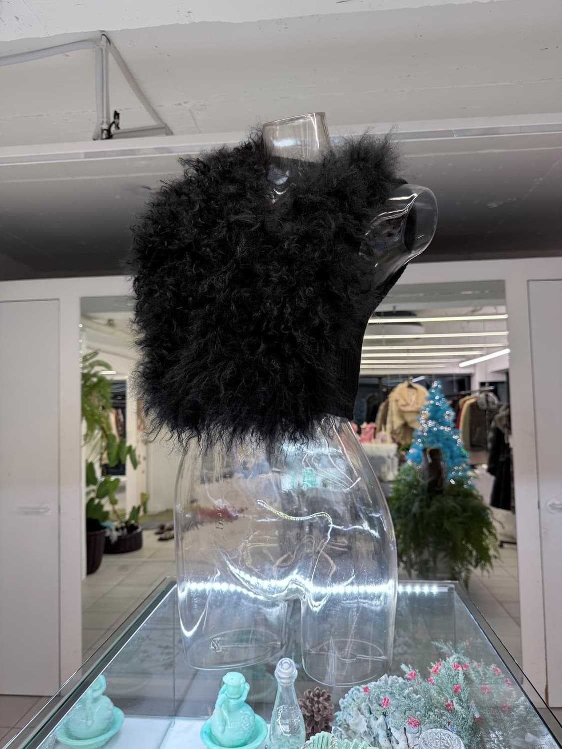 real fur knit vest 상품이미지2