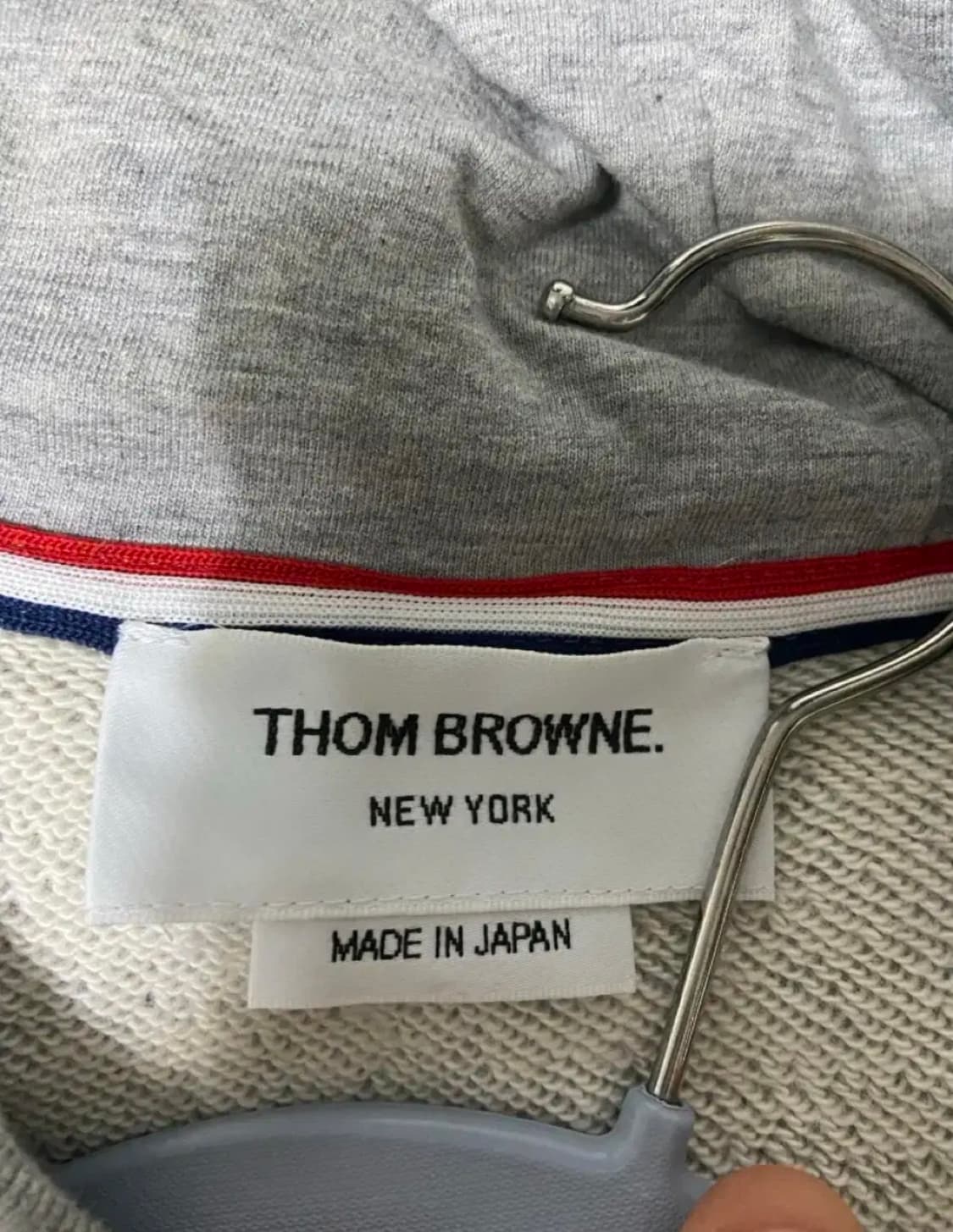 톰브라운 그레이 후드집업 상품이미지3