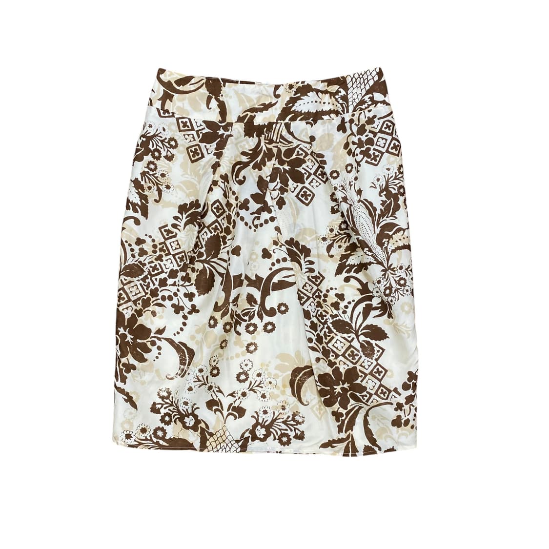 Marella, brown pattern mid skirt  상품이미지2