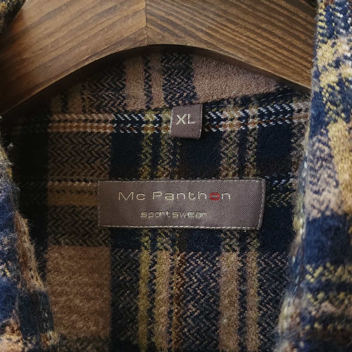 90s 아메리칸 빈티지 체크셔츠 헤비 플란넬 워크셔츠 블루 xl 상품이미지4