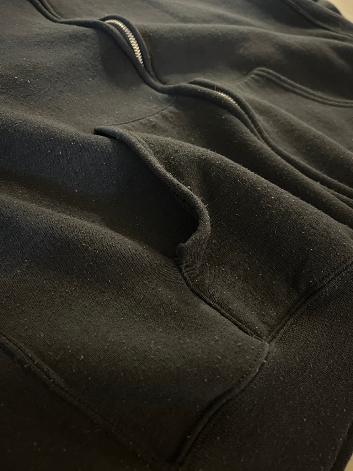 00s 러셀 빈티지 후드 블랙 XXL 상품이미지8