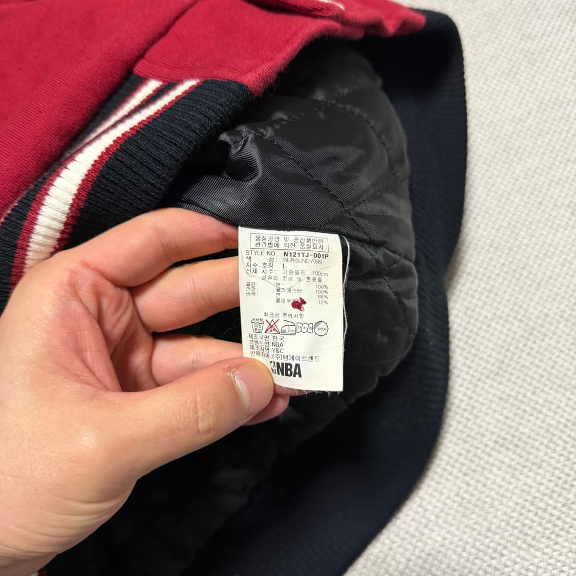 NBA 시카고 불스 빅로고 바시티 자켓 상품이미지5