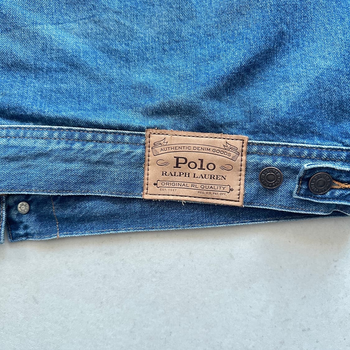 폴로 컨트리 데님 덩가리 트러커 플란넬 안감 QR인증 상품이미지10