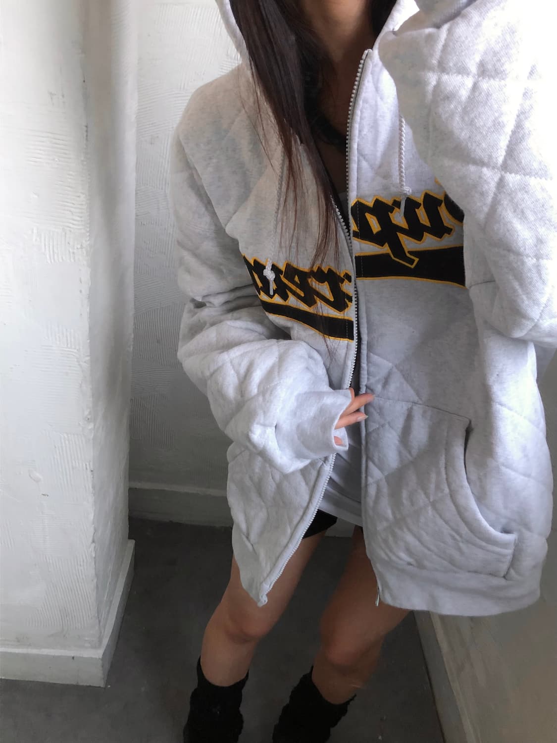 Supreme 슈프림 25FW 퀼티드 집업 후드 스웻셔츠 상품이미지4