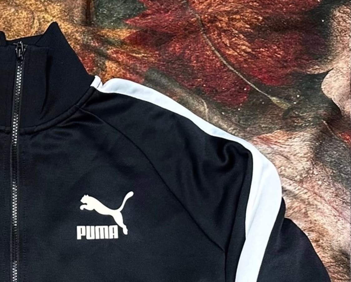 푸마 빈티지 화이트 사이드라인 블랙트랙탑져지 XL 상품이미지2