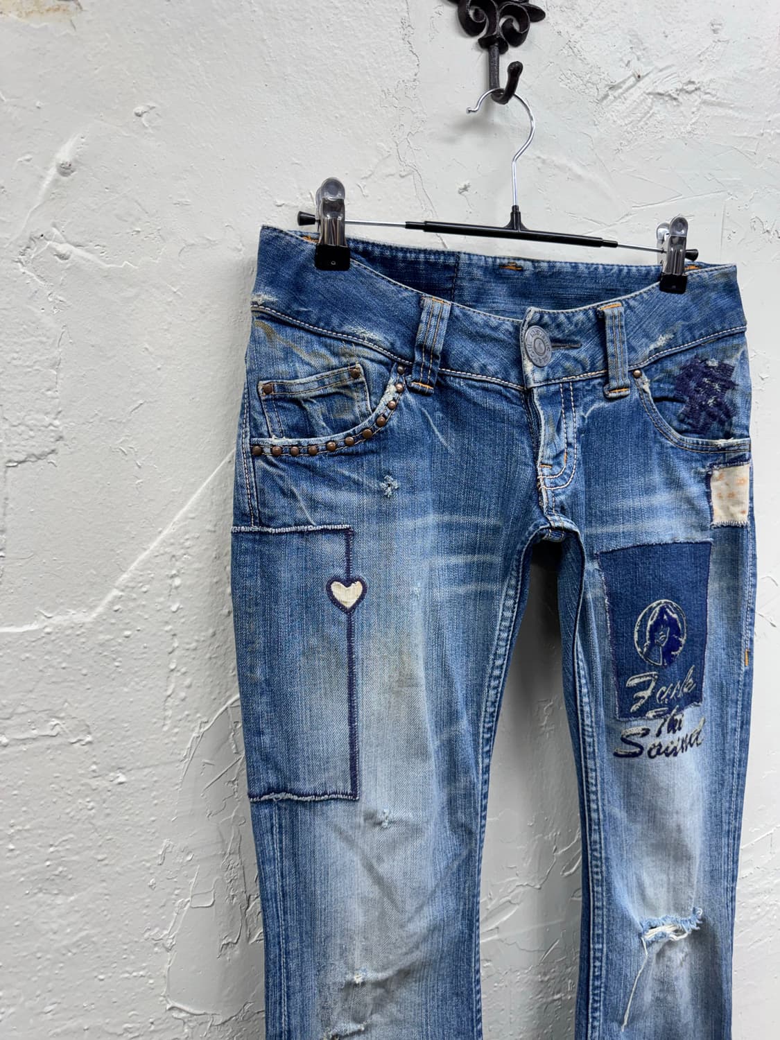 Hysteric glamour 00s y2k boots cut denim 상품이미지4