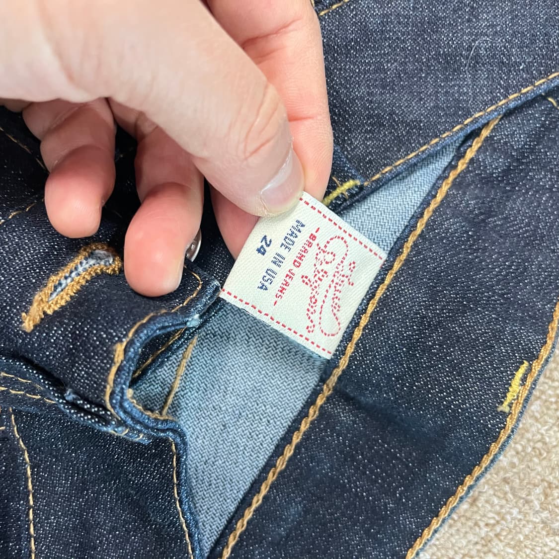  트루릴리젼 부츠컷 데님팬츠 상품이미지5