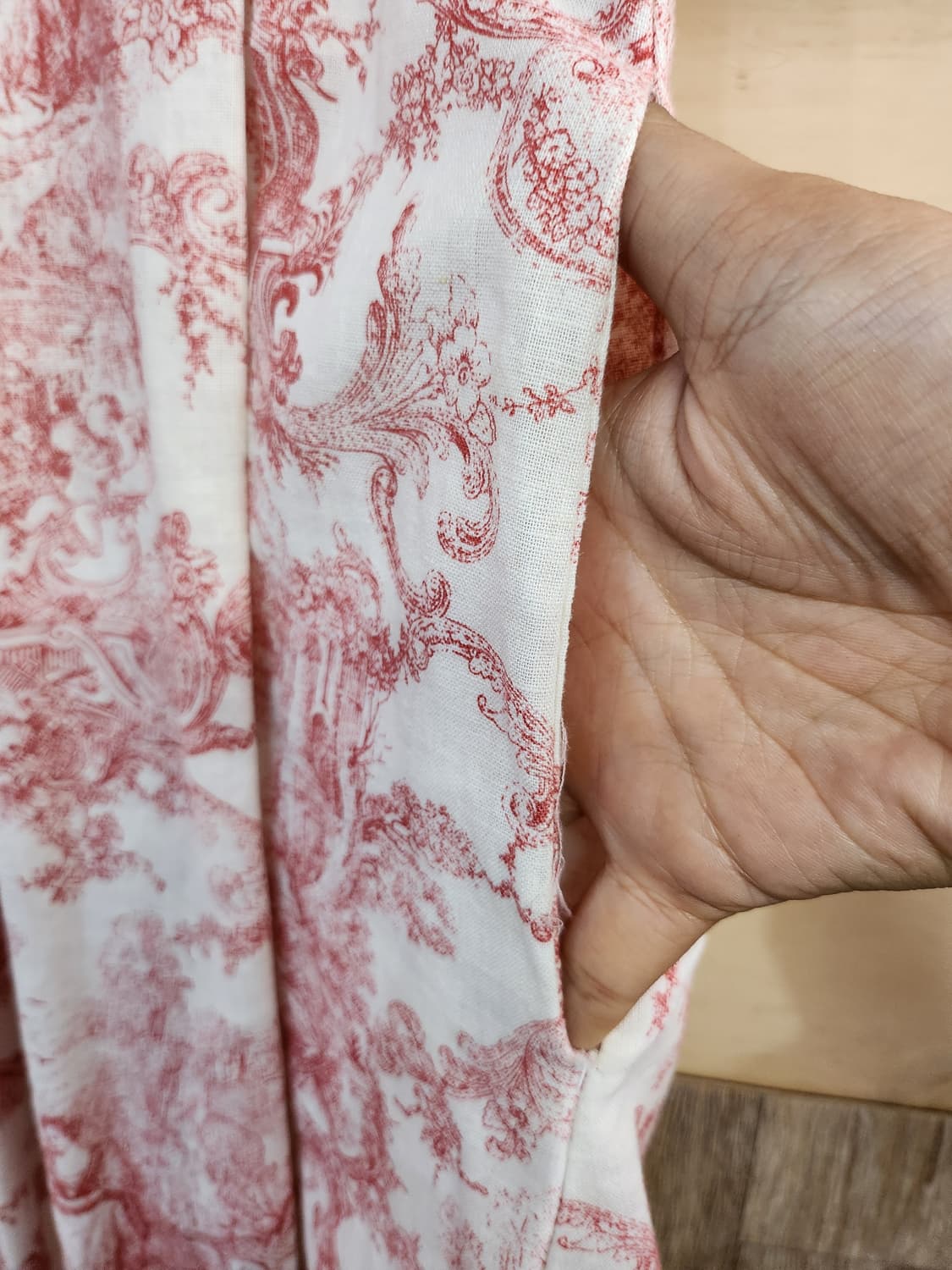 546) 플라워 패턴 퍼프소매 포인트 롱원피스 상품이미지3