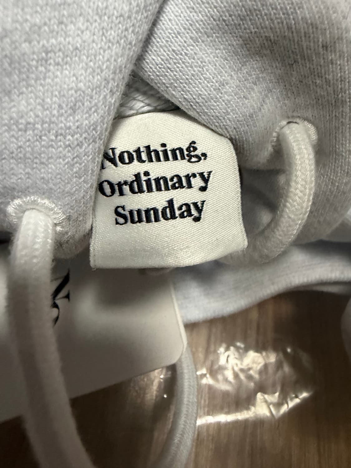 (L) NOS7 네이비 자수 후디(기모) 상품이미지4