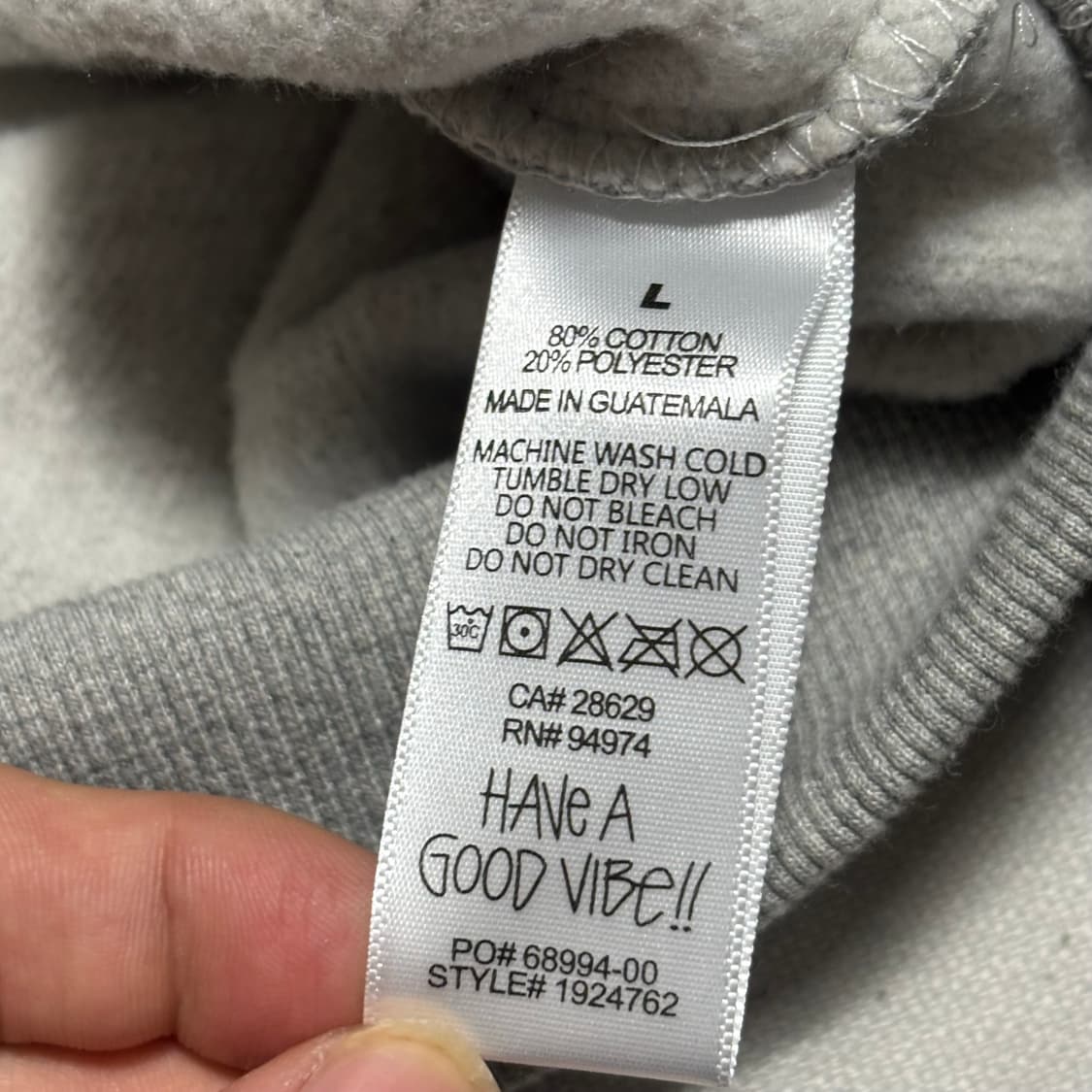 스투시 그레이 후디 상품이미지6