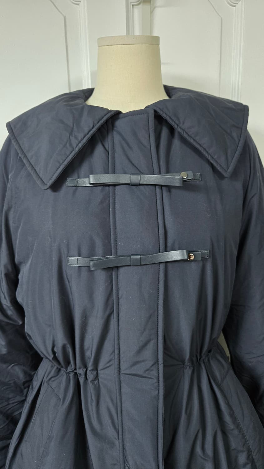 빅카라 네이비 리본패딩 상품이미지3