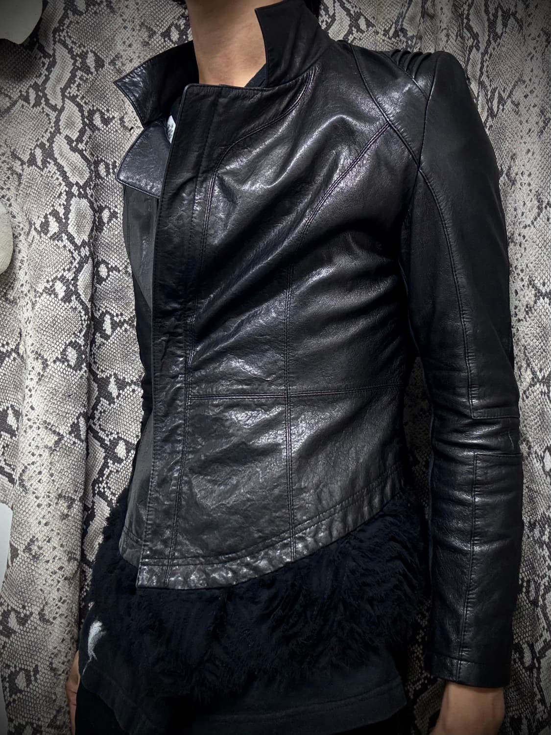 [V-KEl] SheepSkin V-Kei Slim Fit Leather 상품이미지1