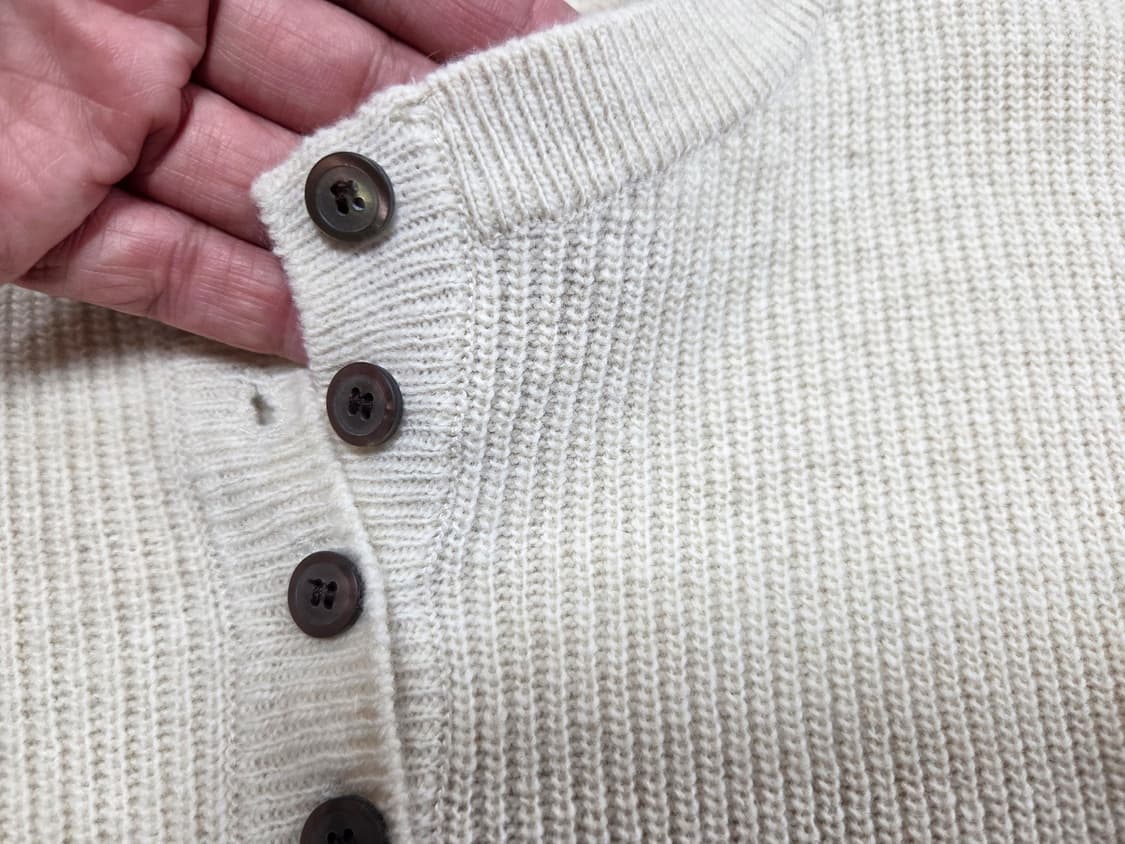 주르티(JOO'RTI) 캐시미어 버튼 니트 55-66 상품이미지5