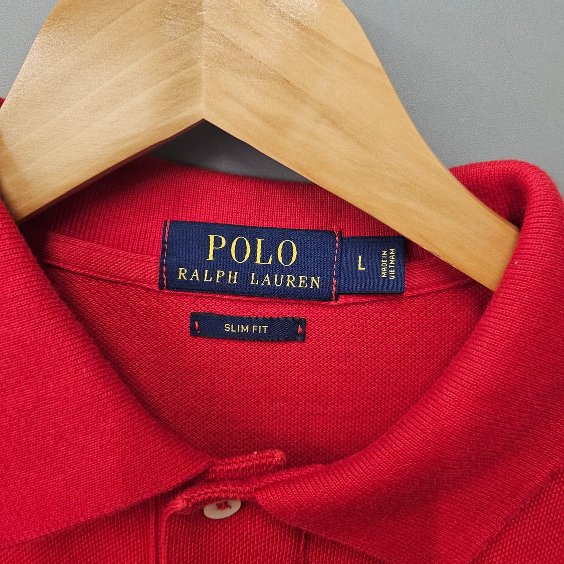 폴로 랄프로렌 코튼 반팔 카라티 레드 상품이미지4