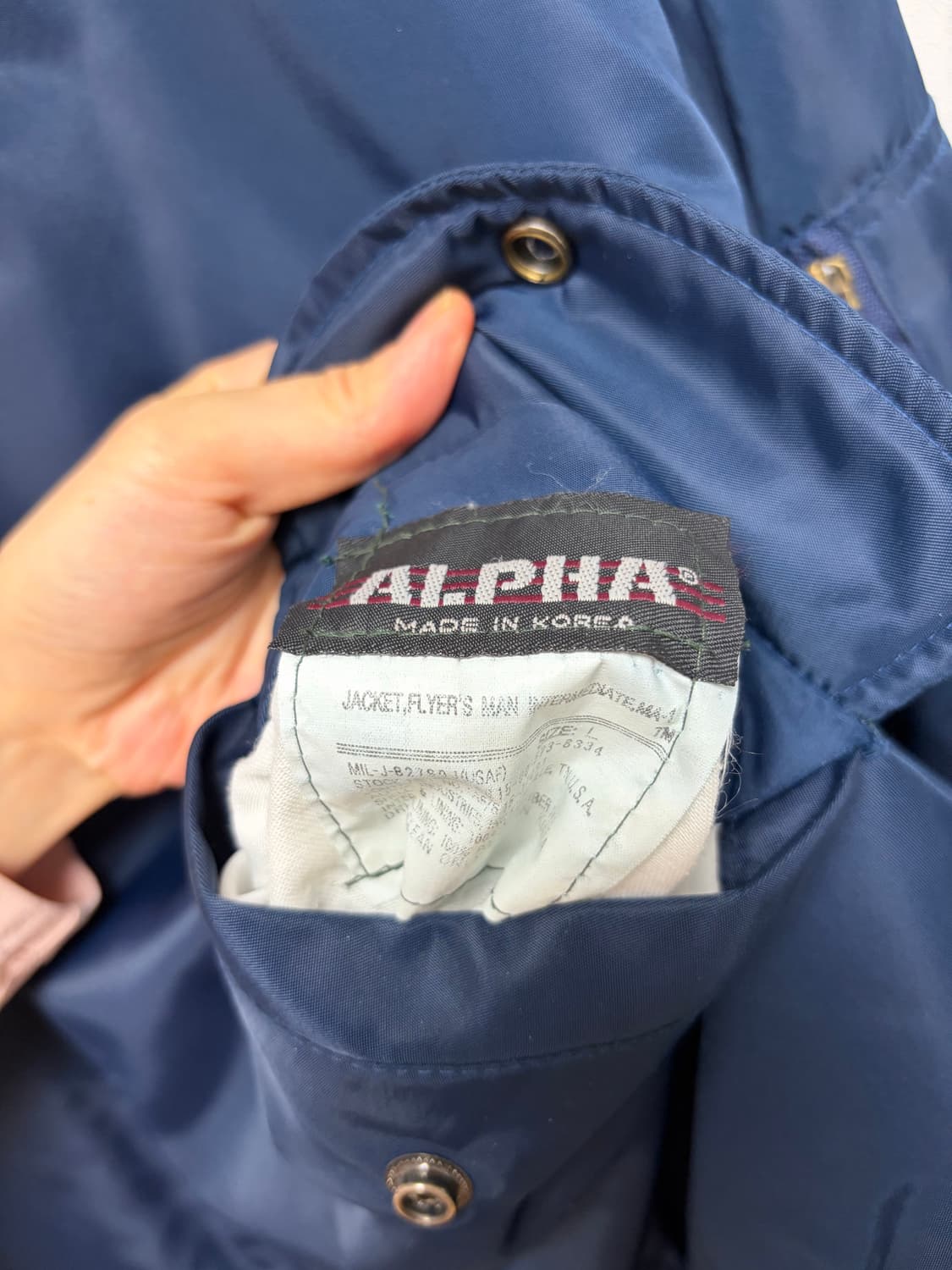 알파 항공점퍼 자켓 상품이미지6