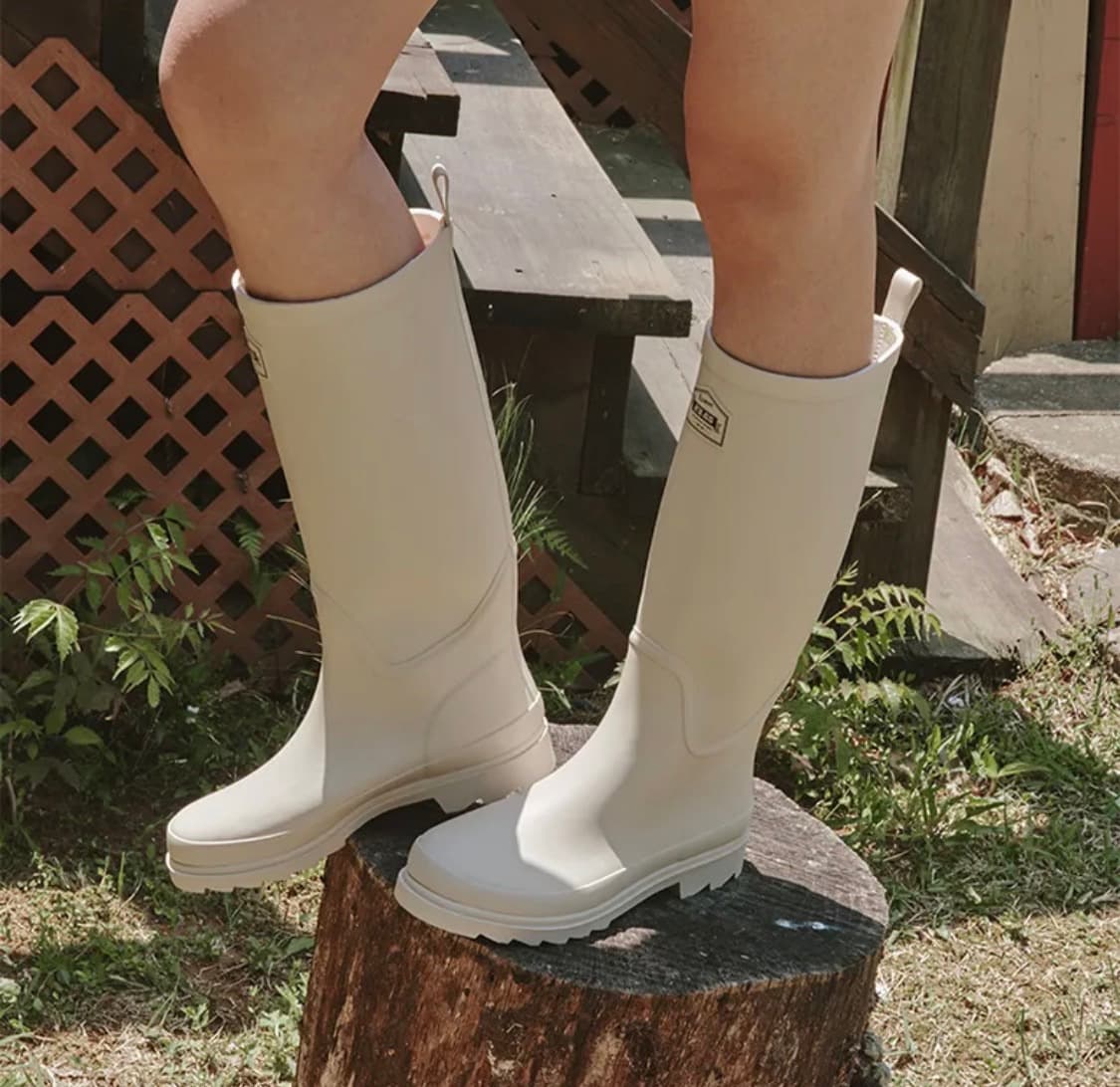 박스 미개봉새상품) 여성 레인부츠 rain boot 크림 250 상품이미지2