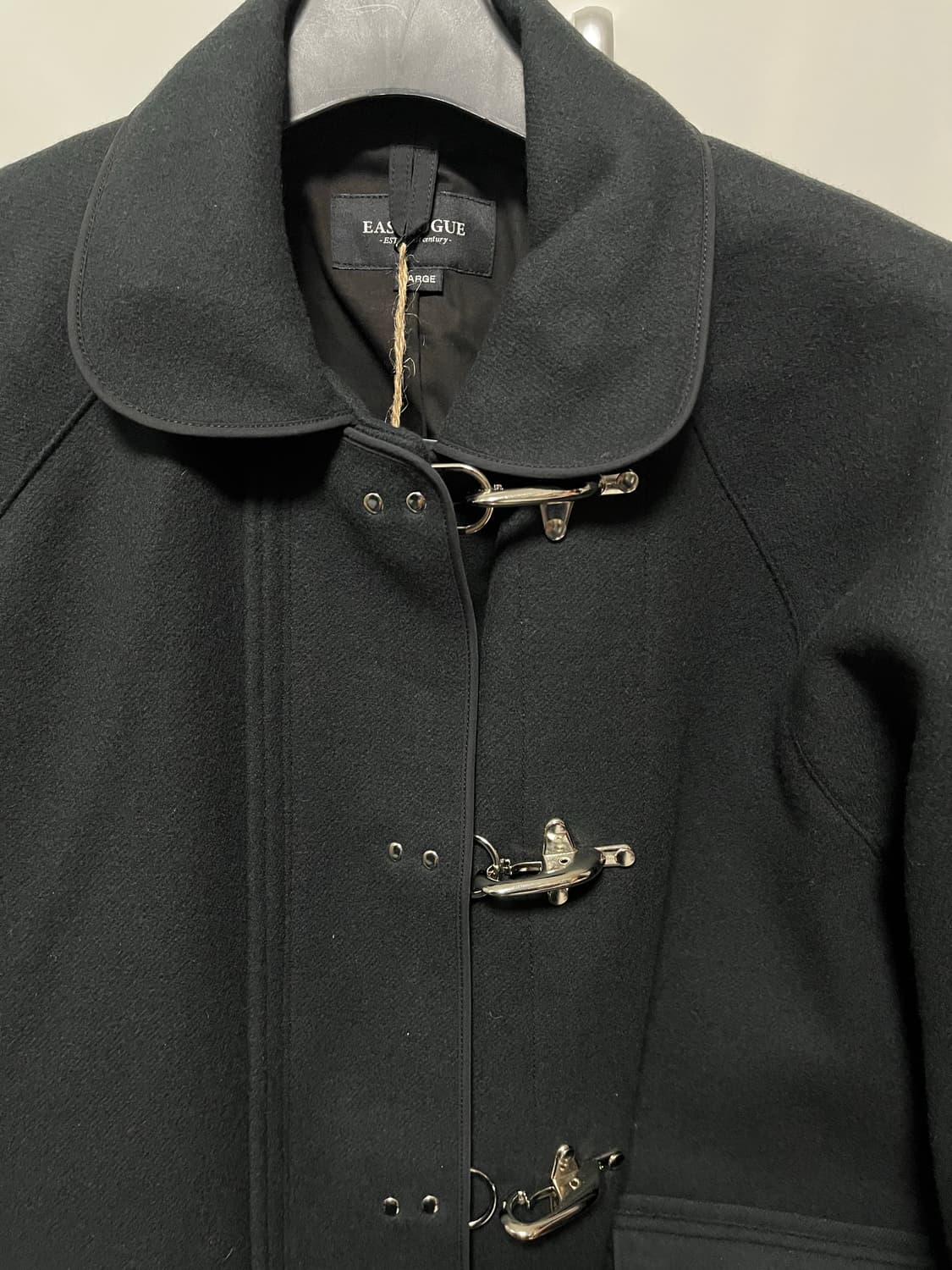 (새상품) 이스트로그 멜톤 울 파이어맨 자켓 블랙 L 상품이미지2