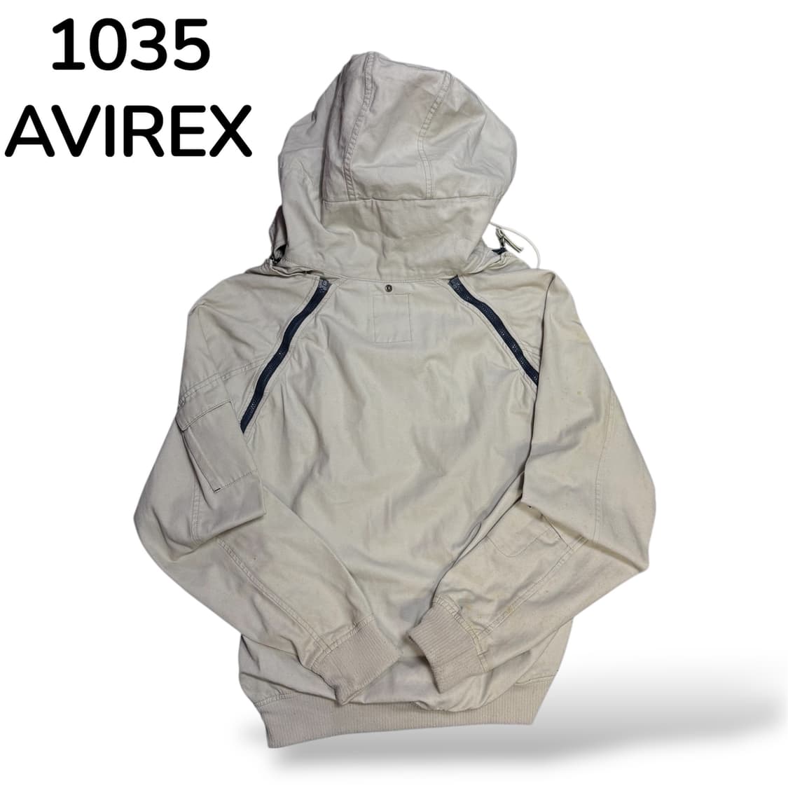 아비렉스 절개 투웨이 자켓 빈티지 베이지 L 상품이미지3