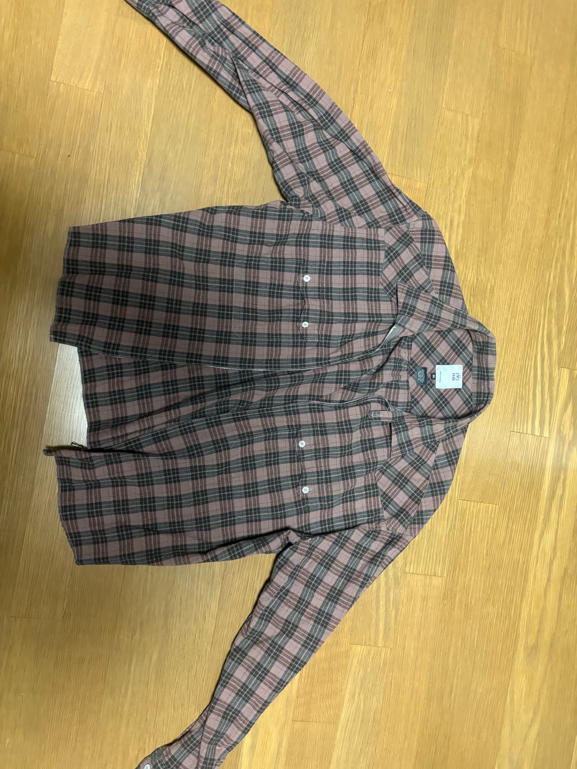 폴리테루 집업셔츠 핑크 2사이즈 상품이미지2